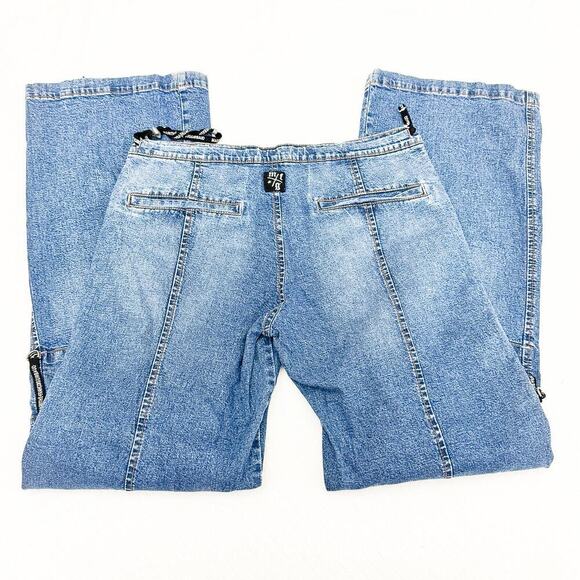 Marithe Francois Girbaud Cargo Pant Y2K Vintage Denim Jeans Wide Leg Size 30 - Picture 9 of 10